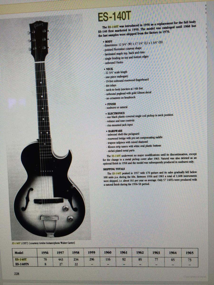 1956/7 Gibson ES-140T - Natural-es140-spec-sheet-jpg