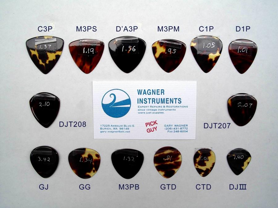 What are your Small-ticket (<0) Gift Ideas for Jazz Guitarists-garywagnertortoiseshellpickstyles-jpg