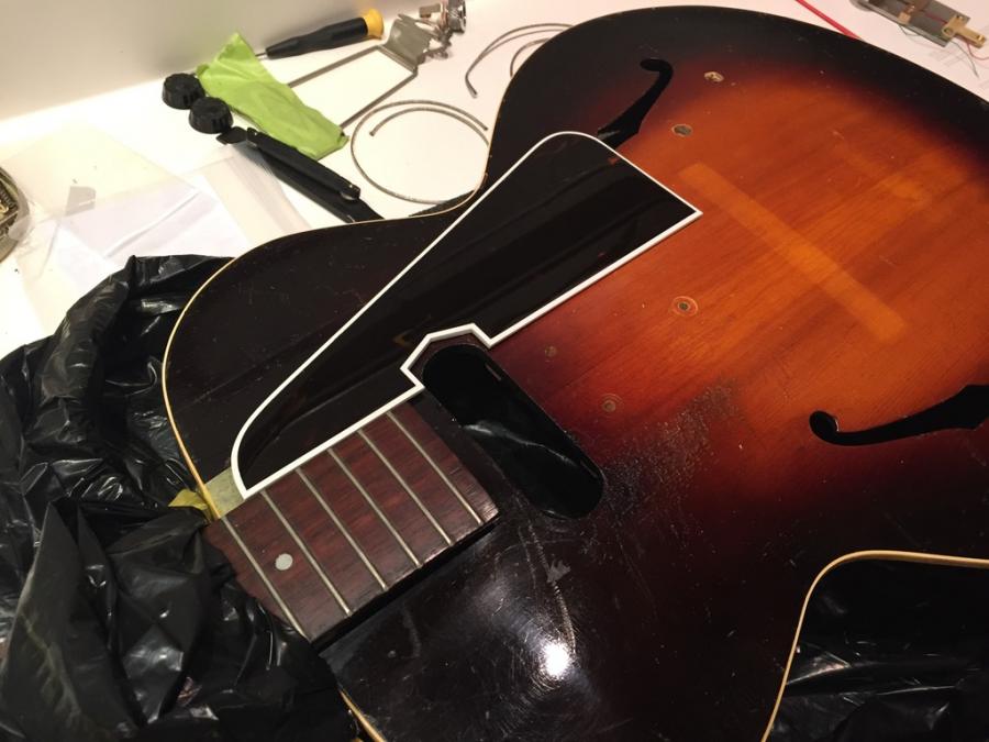 1937 Gibson ES-150 Tribute Guitar-finished20pickguard-jpg