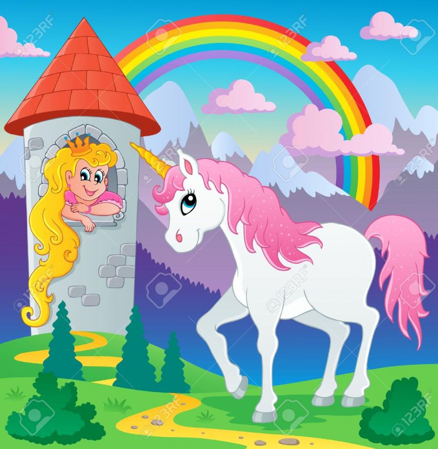Overtone content in guitar design, cause/effect.. Polyphonic solo singing-15045989-fairy-tale-unicorn-theme-image-3-vector-illustration-stock-vector-jpg