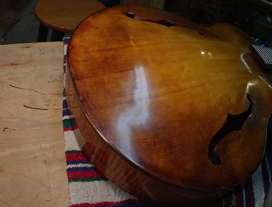 Latest Build: Carved Archtop with surface mounted full humbucker-n7-120-string-ground-through-tail-block-jpg
