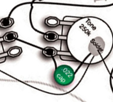 Stratocaster pickup in my archtop-strattonepot-jpg