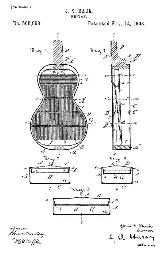 Not Loar, Not Gibson: Merrill and Back-h_o_guitar_patent_draw-jpg