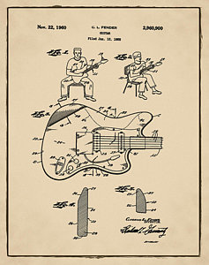 Fender Jazzmaster-fender-jazzmaster-patent-1960-sepia-bill-cannon-jpg