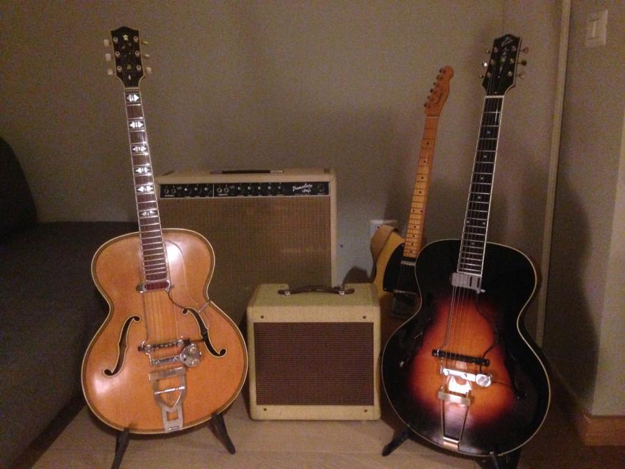 '50s Hofner and DeArmond Rhythm Chief - A Swingin&rsquo; Couple!-img_5916-jpg