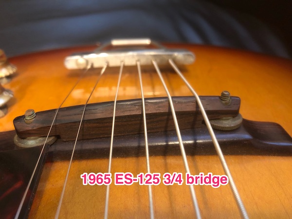 1956/7 Gibson ES-140T - Natural-65bridge-jpg