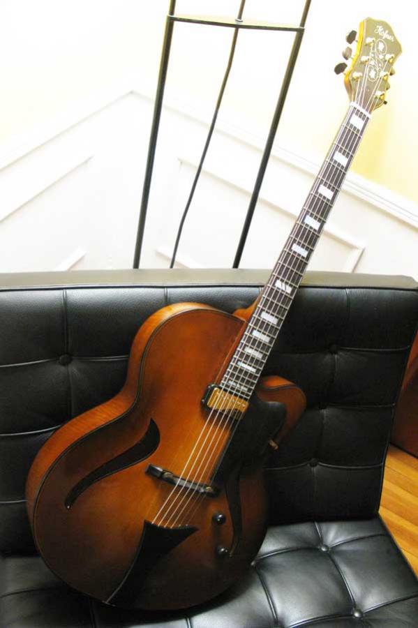 Modern jazz guitars with cello / violin like finish-arch46a-jpg