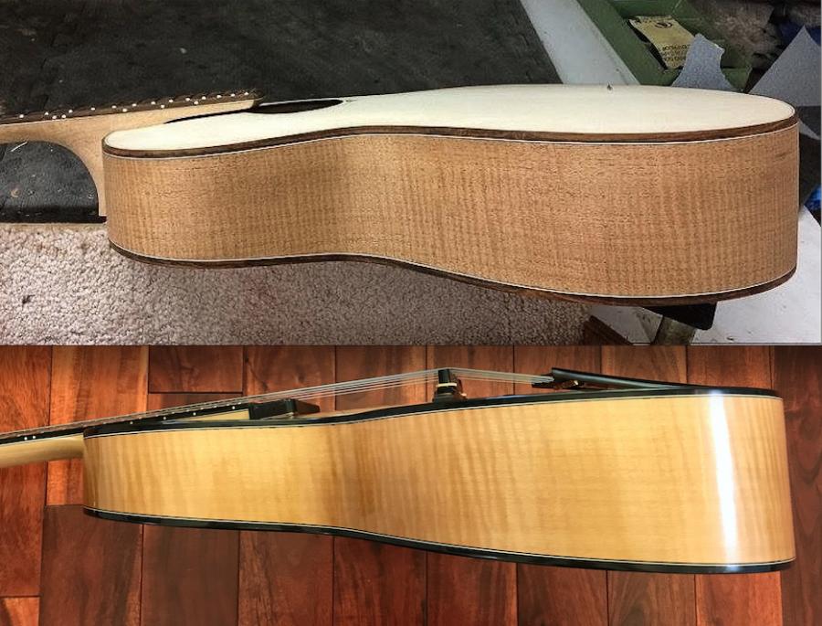 Comins 16" Acoustic Oval Hole Hybrid Archtop-taper-jpg