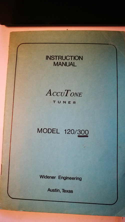 Before Electronic Guitar Tuners (AccuTone Model 300)-accutone-manual-jpg