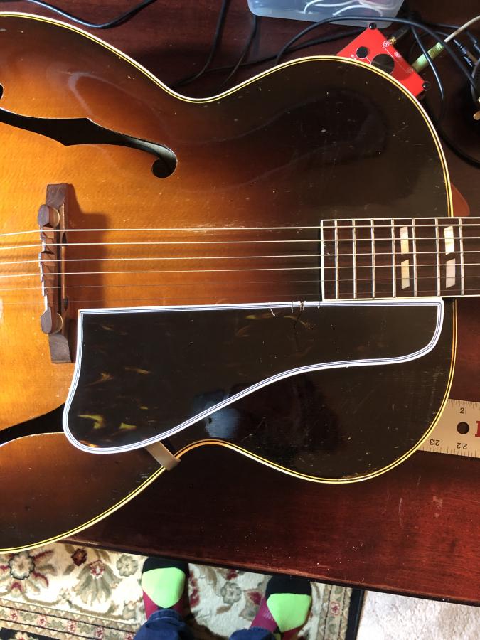 Gibson L7, wanna notch pickguard for DeArmond, but I'm an idiot-l7guard-new-damaged-jpg