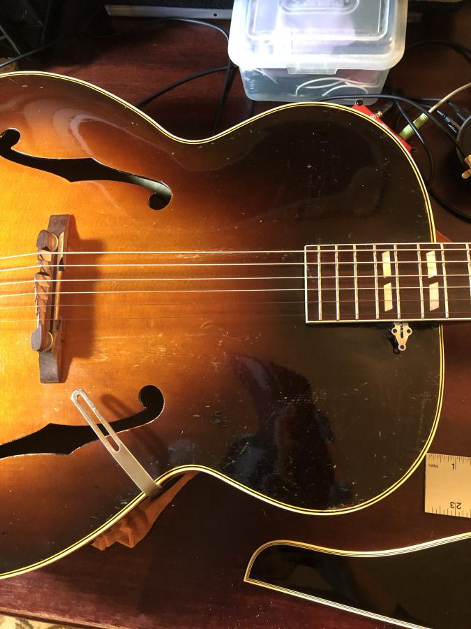 Gibson L7, wanna notch pickguard for DeArmond, but I'm an idiot-l7-brackets-no-guard-jpg
