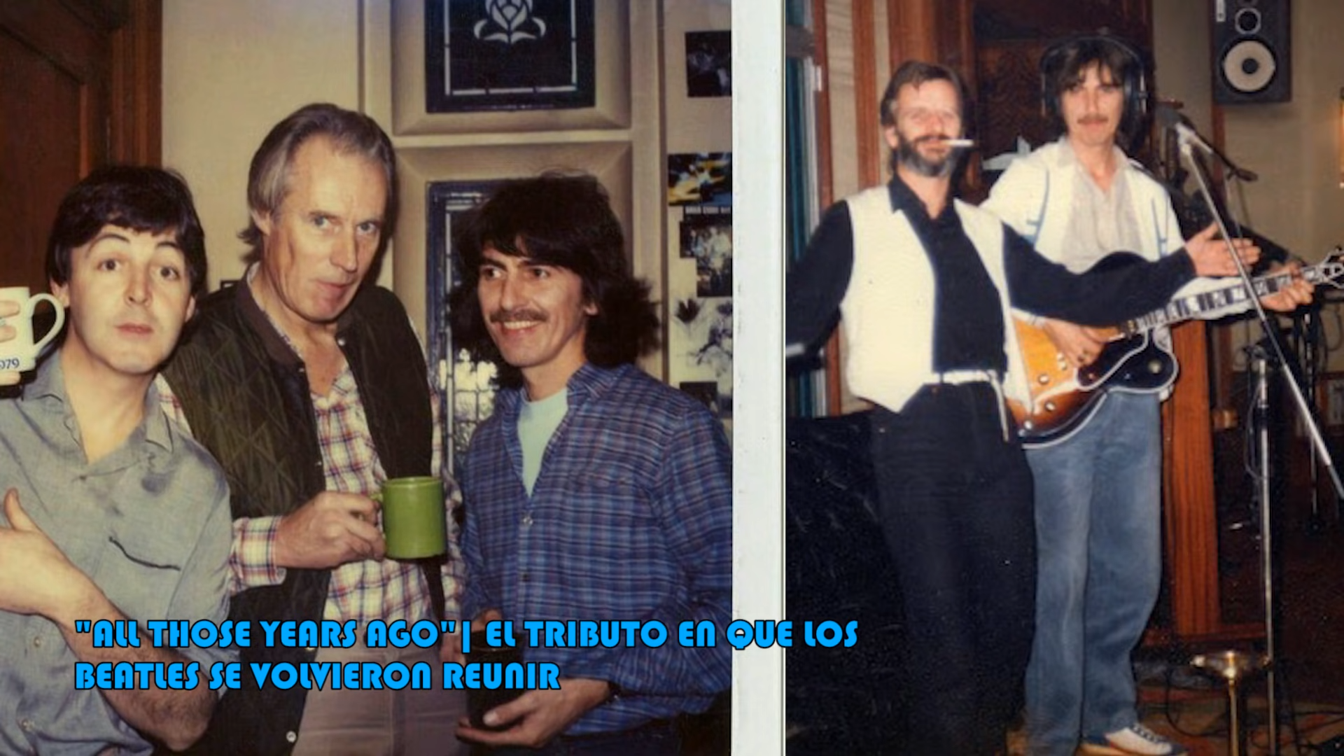 Paul McCartney with his Gibson L-5 CES and George Harrison with his Super 400-el-tributo-en-que-los-beatles-se-volvieron-reunir-por-john-lennon-en-1981-2-31-screenshot-png