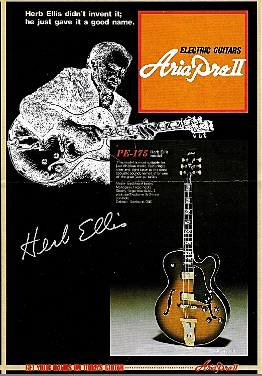 Aria Pro ii PE-175 Herb Elis prototype and Greco FA-700 (es175 copy)-aria-pro-ii-1979-catalog-cover-png