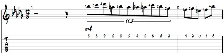 1 string chromatic scale-chopin-phrase-1-jpg