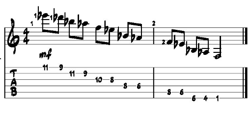 Mike Brecker/McCoy Tyner Quartatonic scale (4 note) based on Bb &amp; F (4th) triads-4ths-pattern-jpg