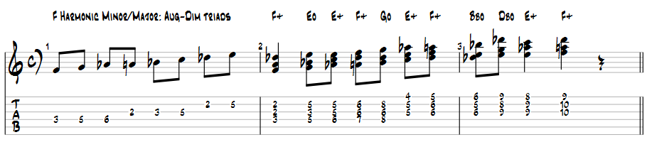 Monk, Barry Harris, the Harmonized Whole-Tone Scale in TRIADS-hm-scale-chords-2-png