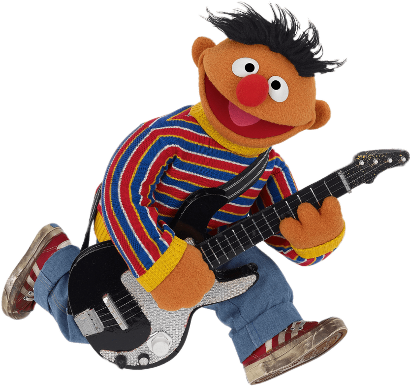 Improvising over Dm9 - Bb9#11 - G/A-A+7 progression?-toppng-com-sesame-street-ernie-electrical-guitar-bert-ernie-instruments-1285x1206-png