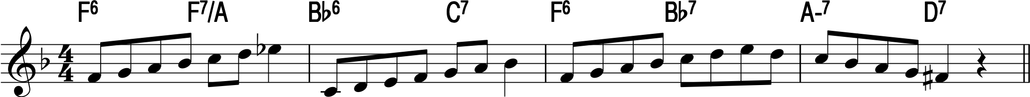 Playing bebop with ONE scale-honeysuckle-rose-png
