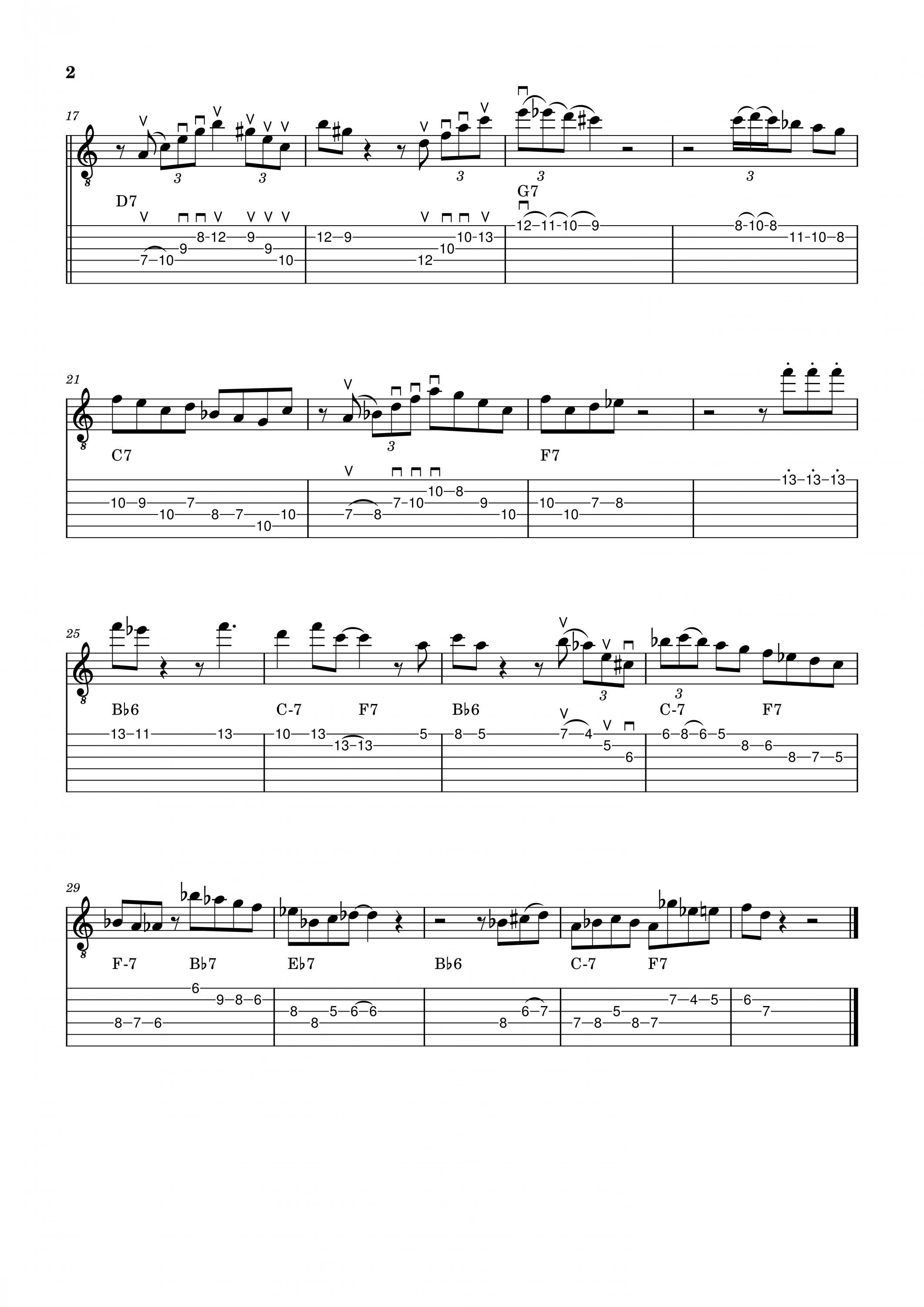 1-6-2-5 (Rhythm Changes) Lines Advice-moose-mooche-solo-tab-2-jpg