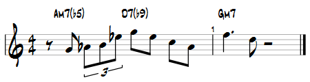 Minor 6 substitution for dominant chords-abm-lick-01-png