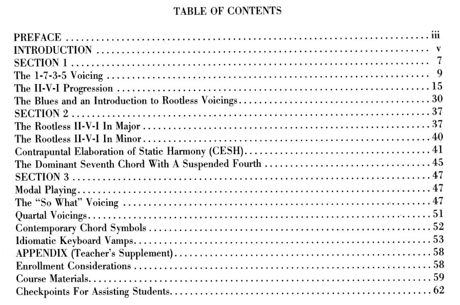 Jerry Coker's Keyboard book, Interested in a Study Group-jc-table-contents-jpg