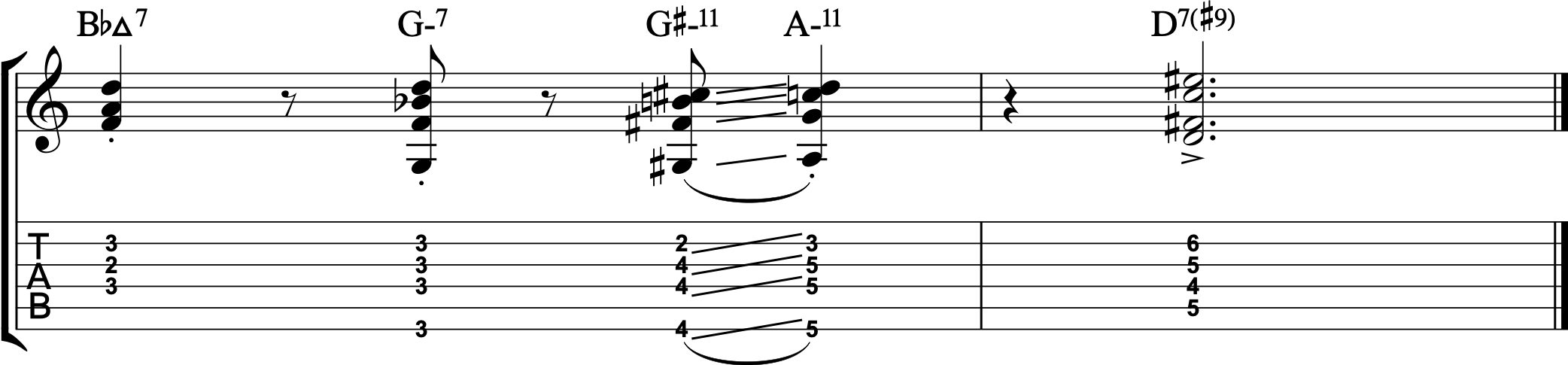 Further study of Wes's technique - Four on Six-four-six-intro-png