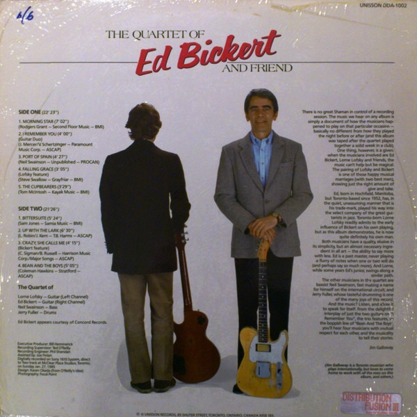 Ed Bickert &ndash; Lorne Lofsky Quartet (1985 recording reissued)-r-3839338-1394508453-6773-jpg