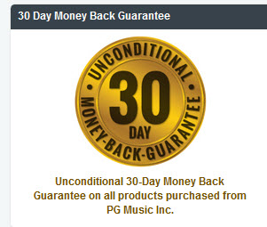 BIAB: When you input a V7 chord, it plays an altered V7 Chord - Is this true?-pg-music-30d-guarantee-jpg