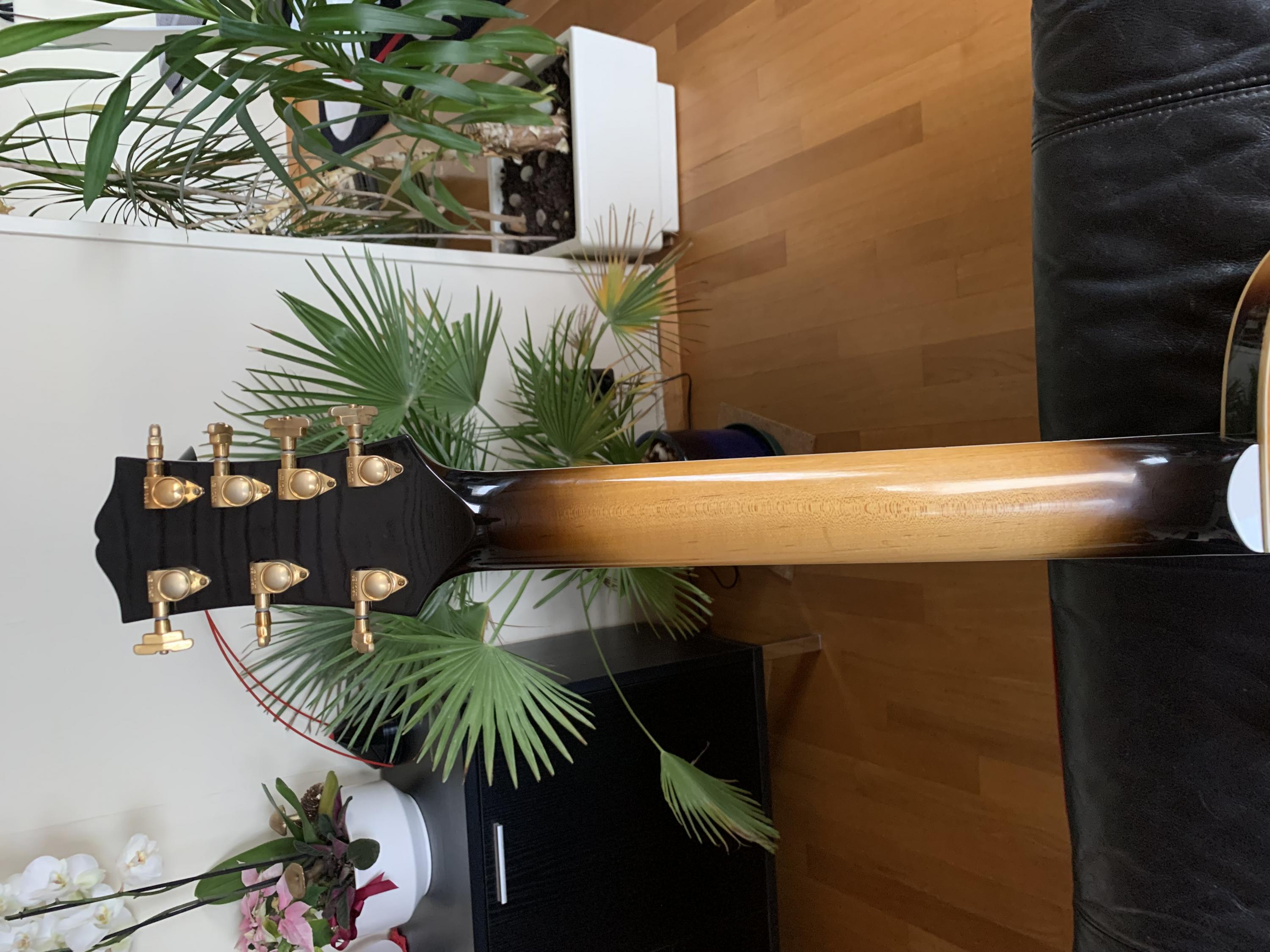 Used Conti 7-string Prototype archtop guitar-neck-headstock-rear-vieuw-jpg
