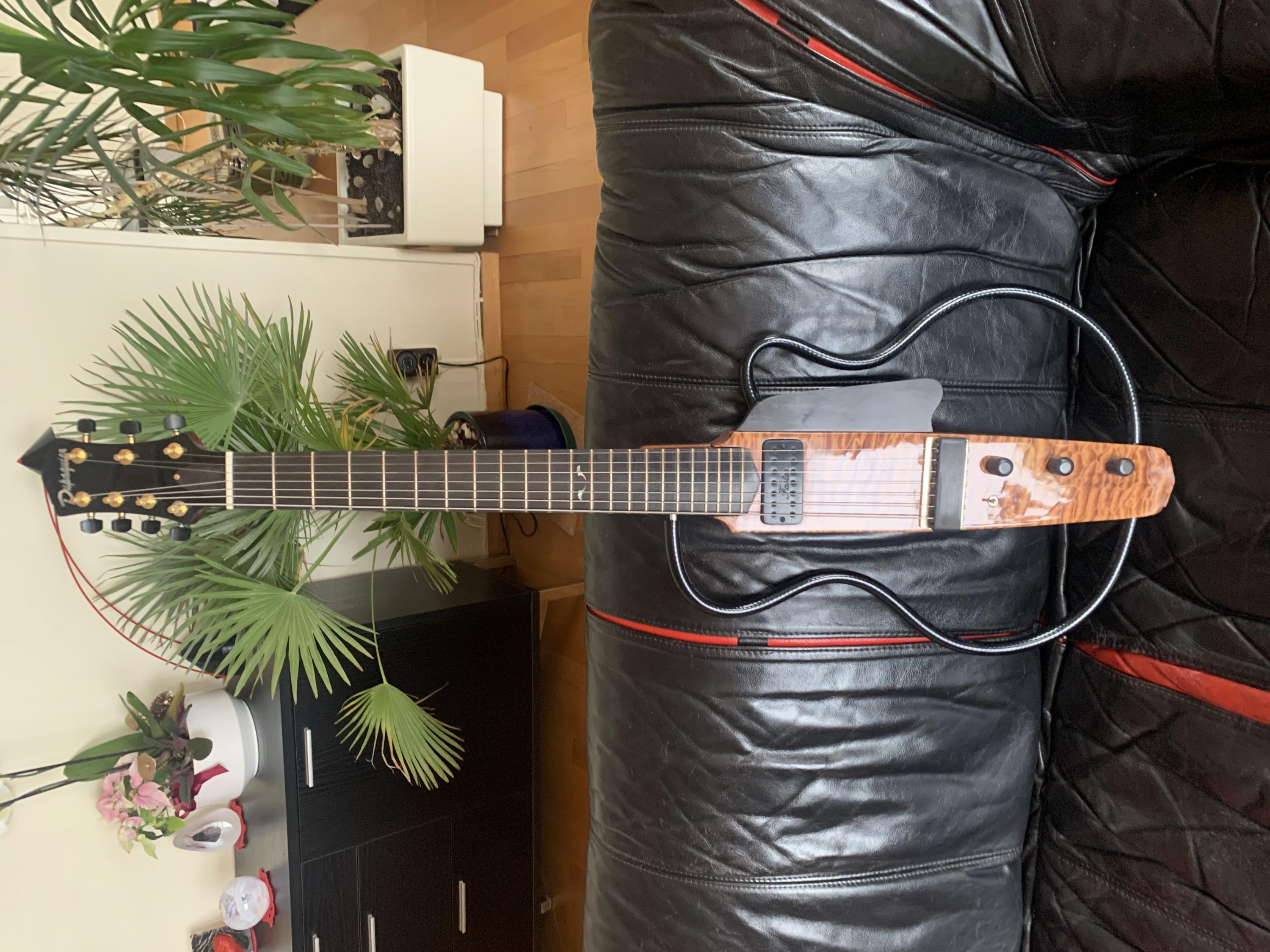 Used Dupaquier / Foster, Bodyless 7-string guitar-hele-gitaren-forfra-jpg