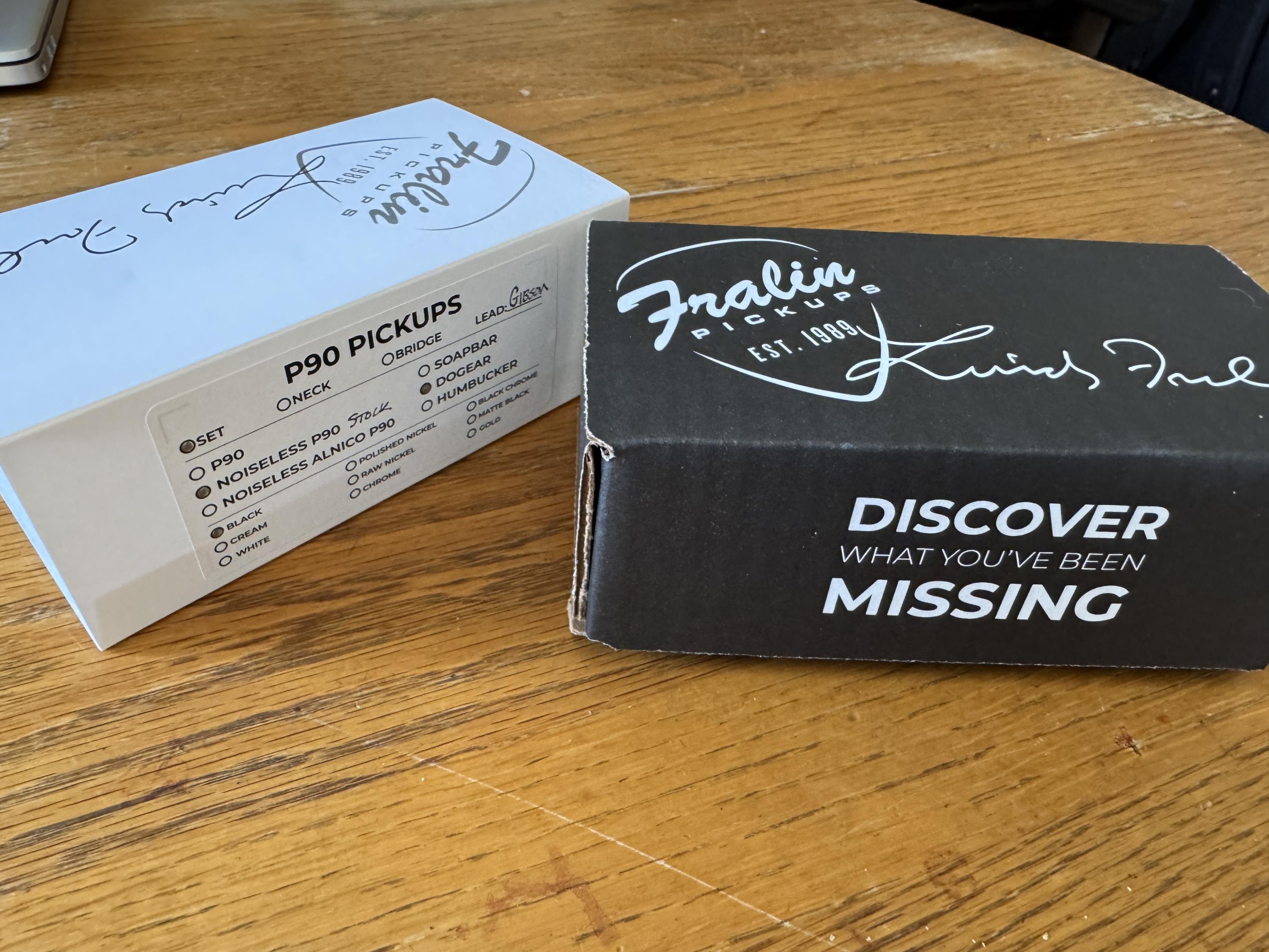 REDUCED: Lindy Fralin Noisless P-90 Guitar Pickup Set - 0-img_3386-jpg