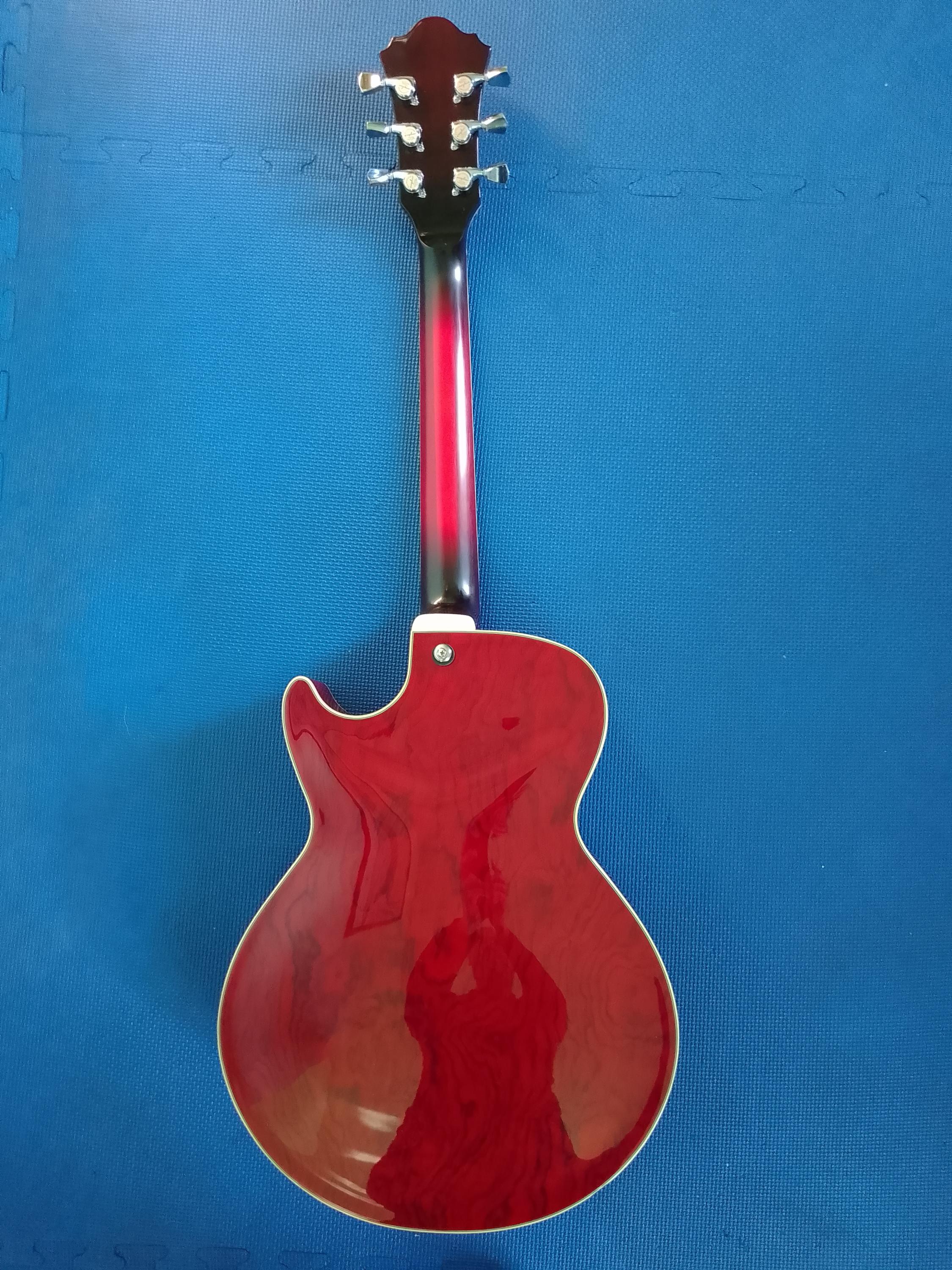 &pound;270 - Ibanez AG85 Deluxe Red Bubinga (2003) size 14.5inch width (UK)-02-ibanez-ag85-2004-back-2-jpg