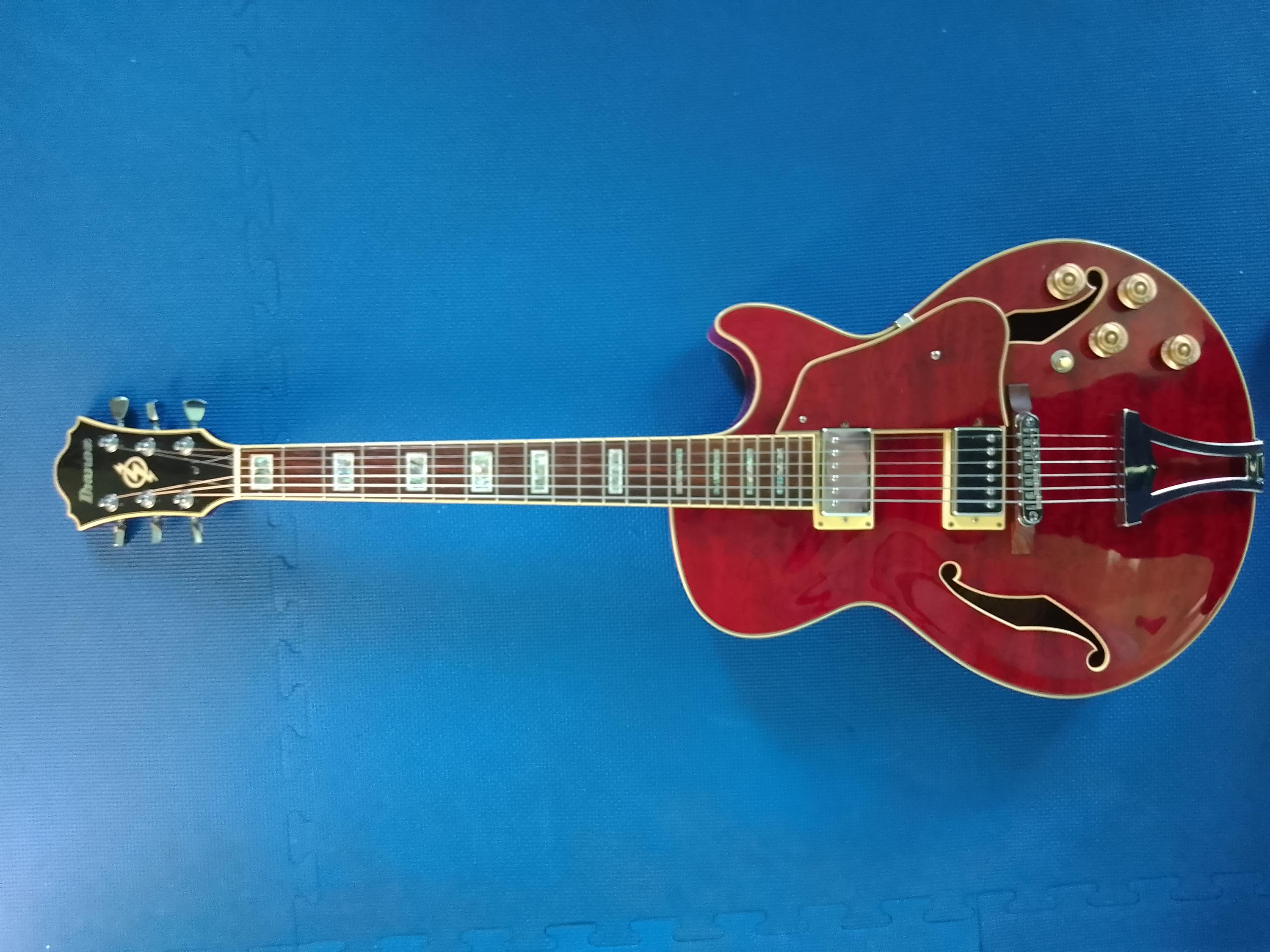 &pound;270 - Ibanez AG85 Deluxe Red Bubinga (2003) size 14.5inch width (UK)-ibanez-ag85-jpg