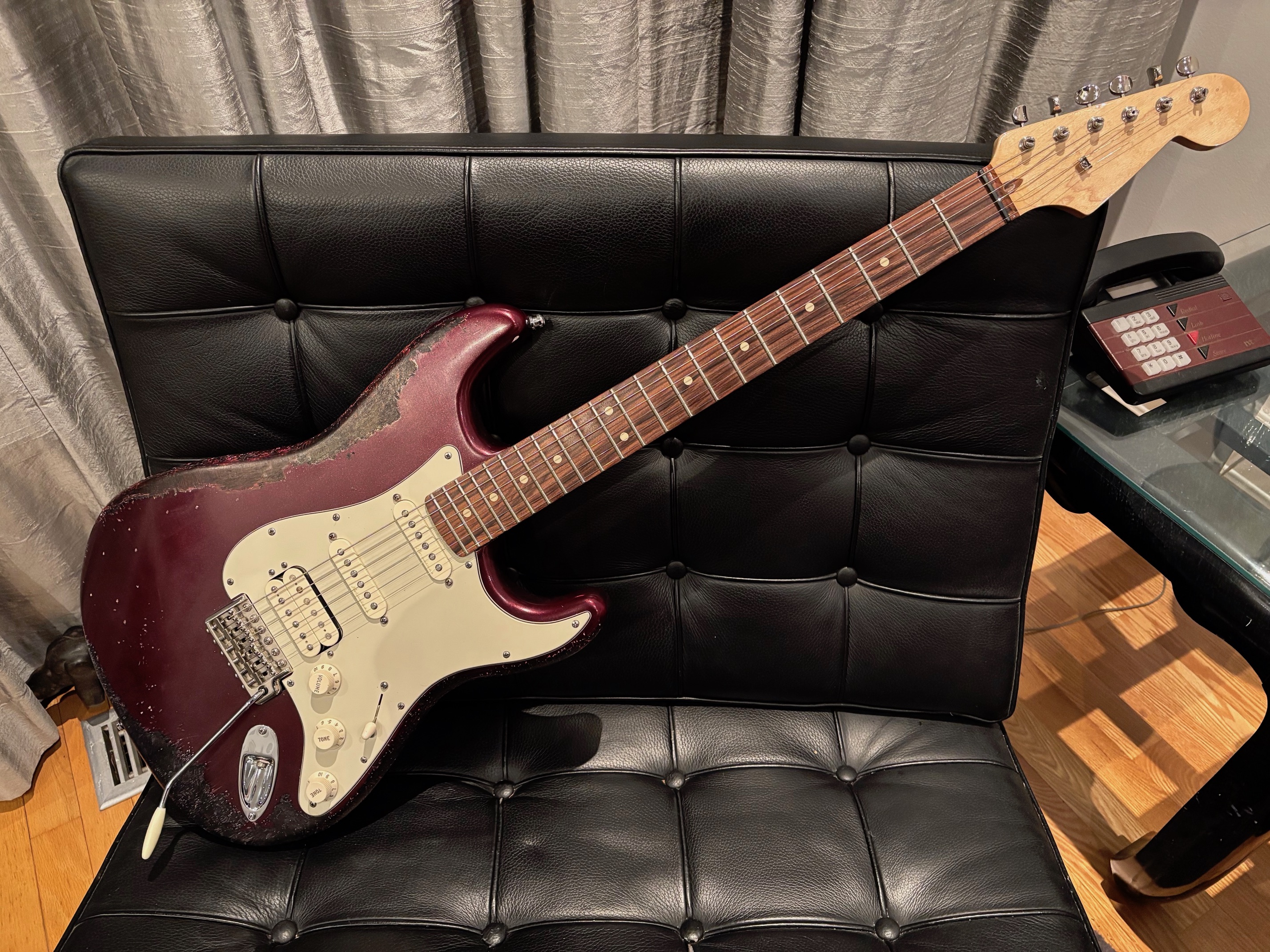 Bunch of great plank guitars I don't need - V.3 for 2026!-1-strat-mjt-burgundyrelic1_6622-jpg