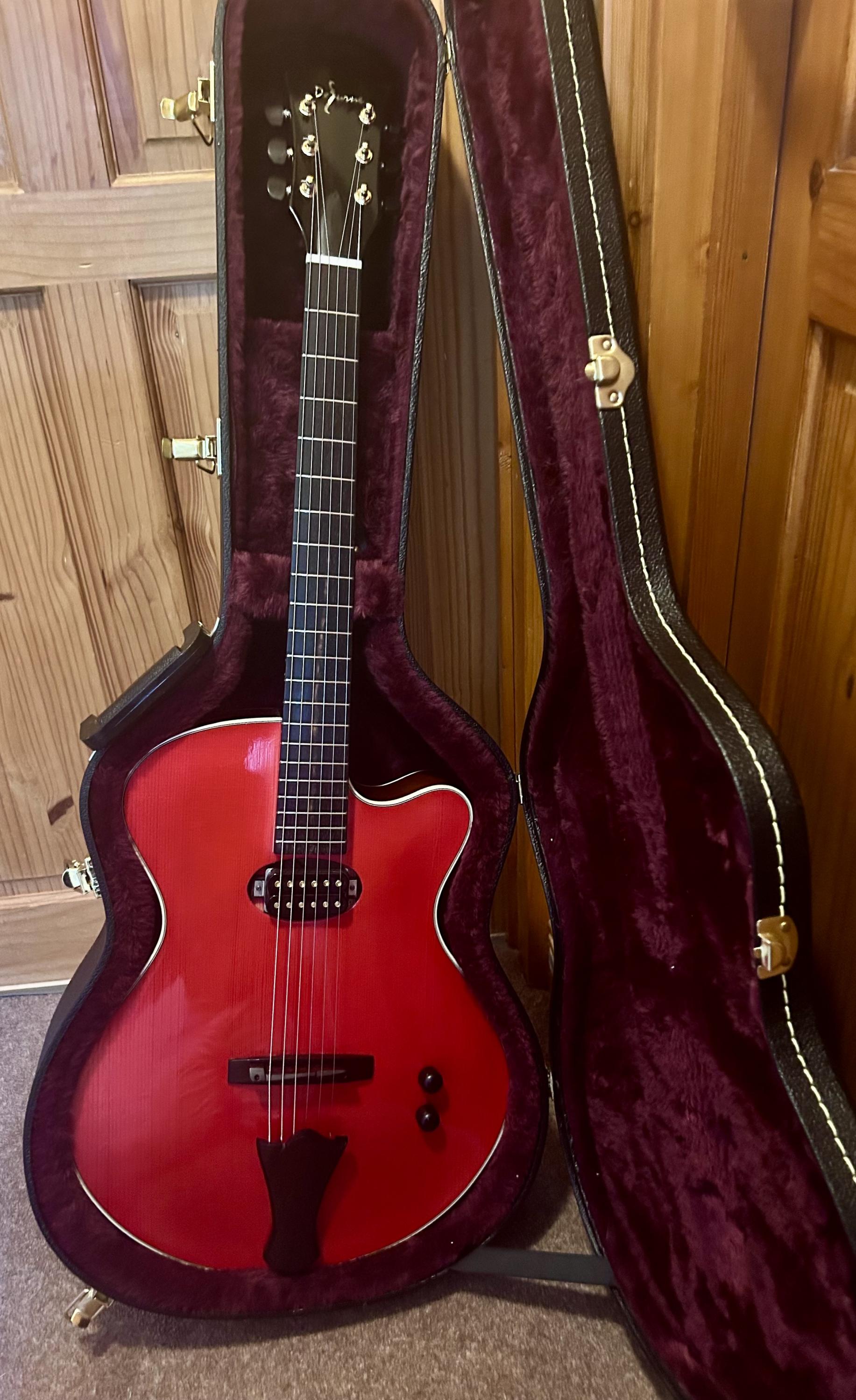Gérard DeFurne Red Thunder Archtop and Case - £1950-img_5584-jpg