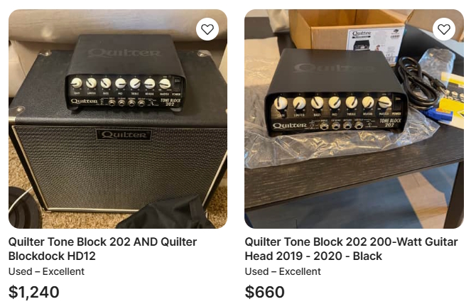 Quilter Tone Block 202 w/ Block Dock 12HD &/or 10TC-reverb_listings-jpg