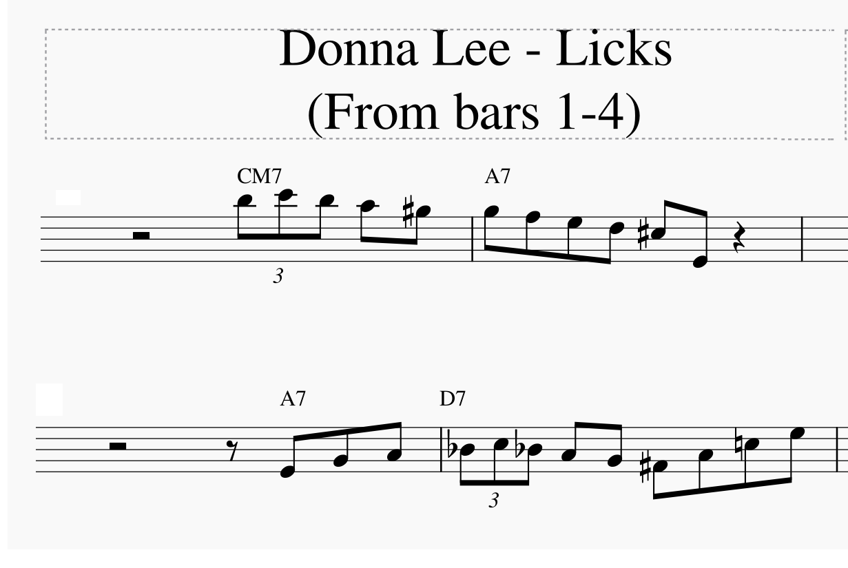 Bebop heads: Donna Lee-donna-lee-licks-bars-1-4-png