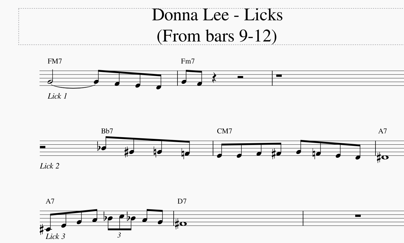 Bebop heads: Donna Lee-donna-lee-licks-bar-9-12-png
