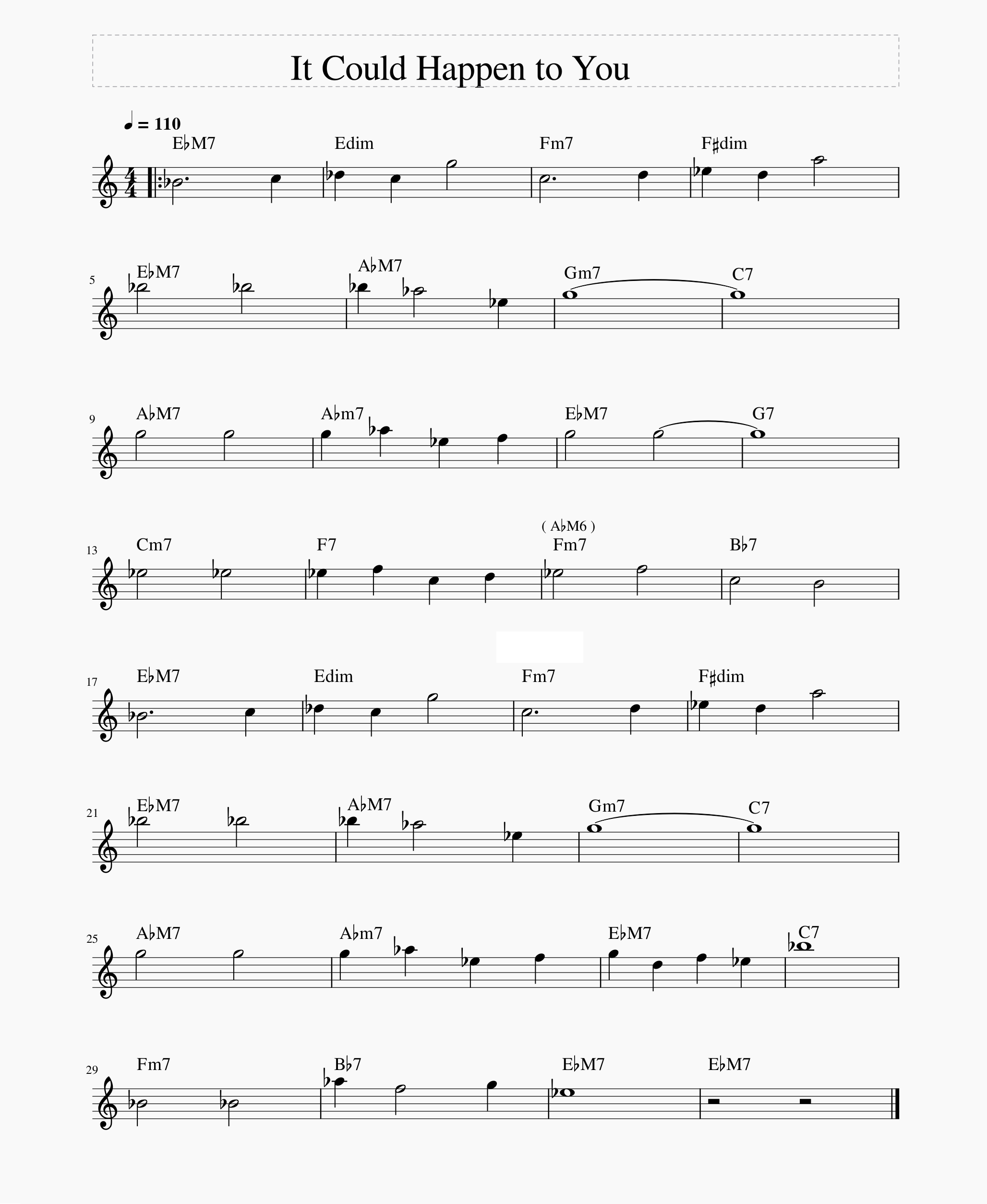 March 2020 - It Could Happen to You-could-happen-you-simple-chords-melody-png