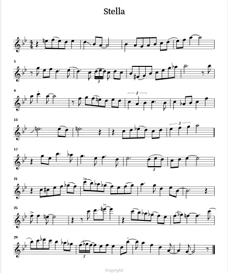 It's a great progression 251-stella-solo-jpg