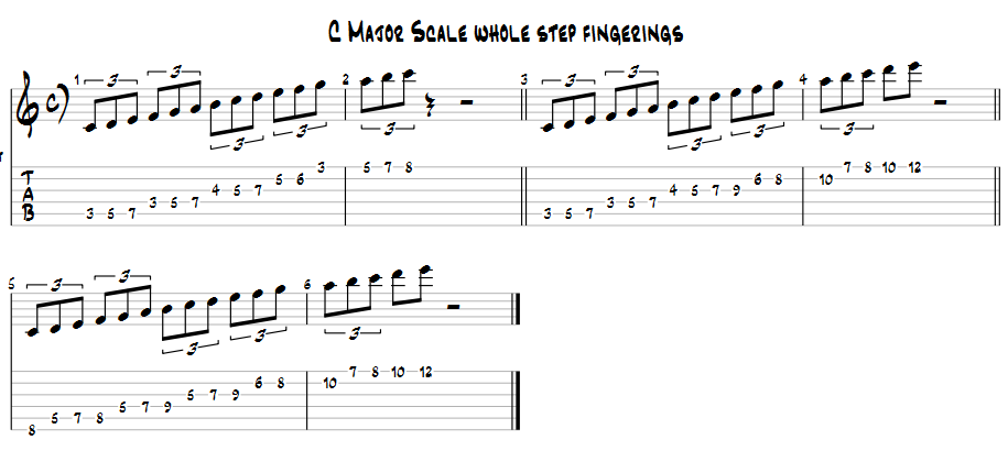 Chromatic Areas.-c-major-scale-whole-step-fingerings-01-png