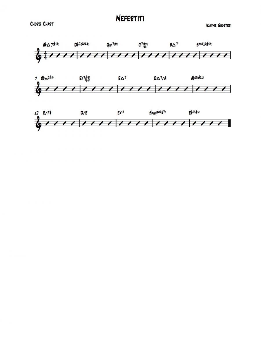 Chief criticisms - Chord Scale Theory-nefertiti-jpg