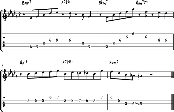 Wes Montgomery Besame Mucho Lick Transcription