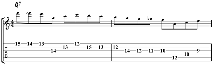 Bebop Scale Lick 3