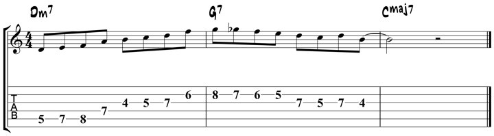 Bebop Scale Lick 4