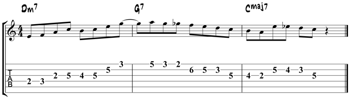 Bebop Scale Lick 5