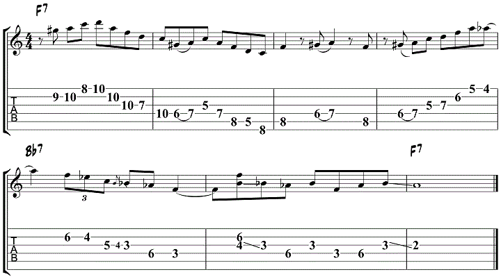 Jazz Blues Lick 7