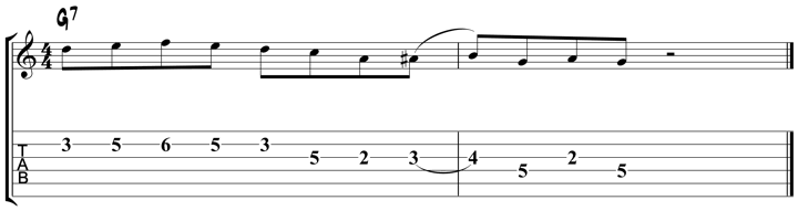 Bebop Scale Lick 4