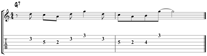 Bebop Scale Lick 4