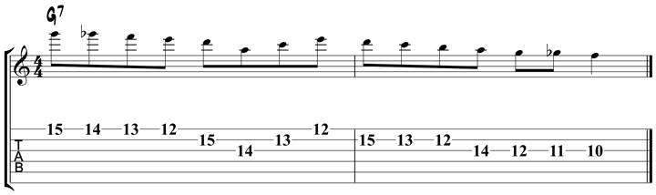 Bebop Scale Lick 4